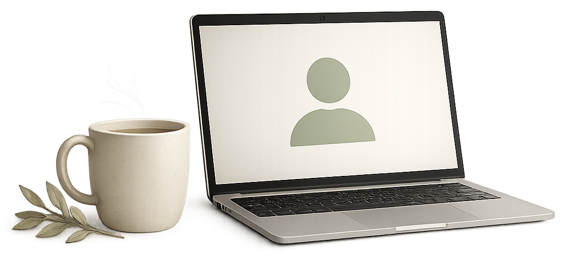 Telehealth video session icon, links to Zoom session